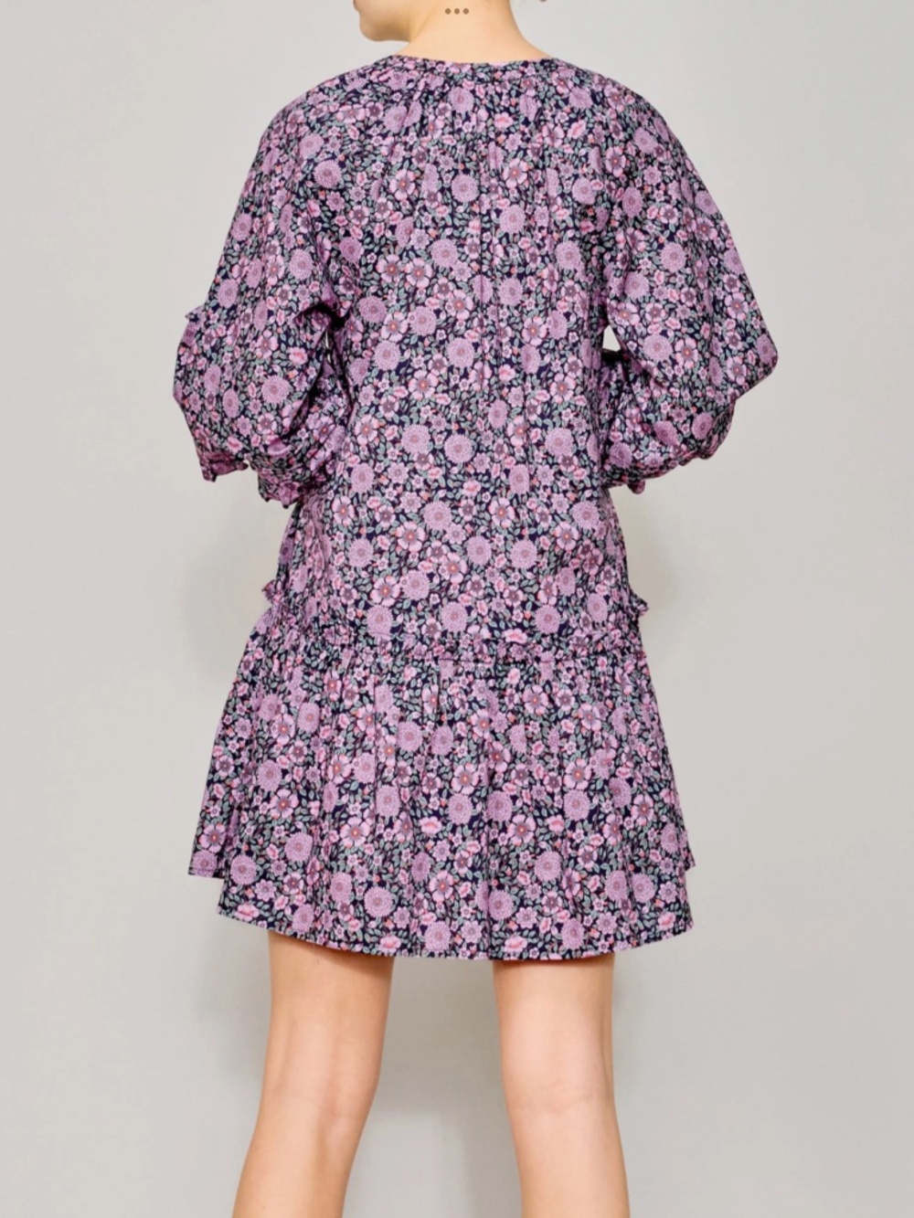 MELLODAY Floral Poplin Shift Dress, size L - Picture 2 of 9